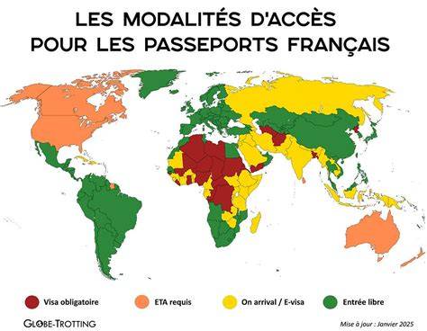 Carte des visas et taxes migratoires argentines