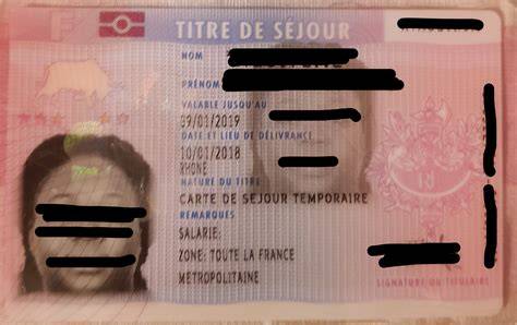 Carte de séjour travailleur étranger