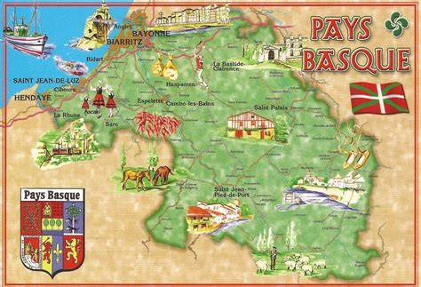Carte des incontournables du Pays basque espagnol