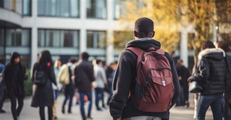 Étudiants réfugiés dans une université française