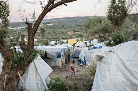 Camp de Moria sur l’île de Lesbos