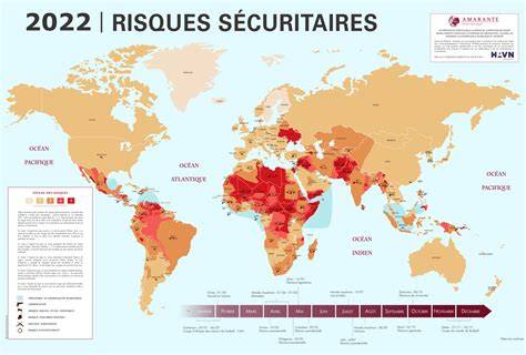 Carte mondiale des risques sanitaires sécuritaires