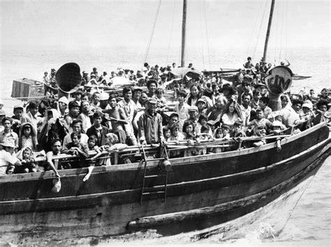 Arrivée des boat people vietnamiens en France