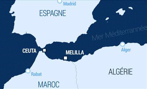 Barrière frontalière entre Ceuta et Maroc