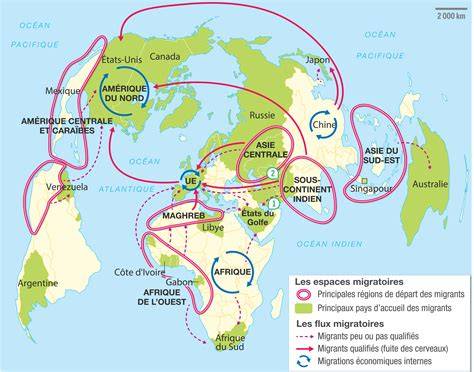 Carte historique des migrations alsaciennes