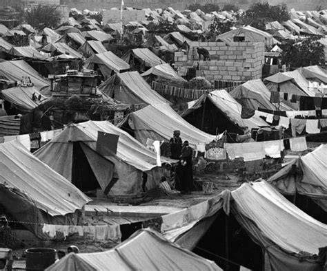 Camp de réfugiés palestiniens au Moyen-Orient