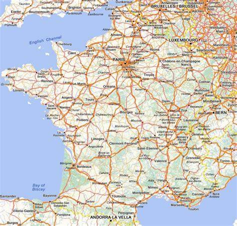 Carte des routes de l’exil huguenot